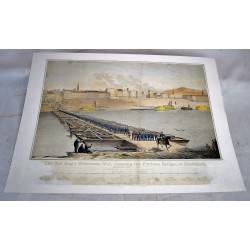 The 21st Reg't Wisconsin Vol., crossing the pontoon bridge, at Cincinnati, Saturday, Sept. 13, 1862